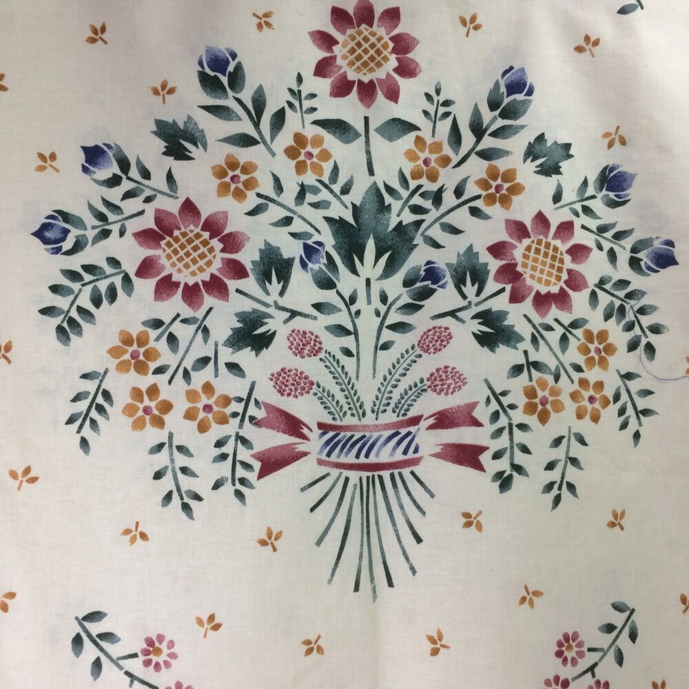 Vintage Waverly Liberty Legacy Floral Fabric 2 Yards 56" W Cottagecore Pre-2007